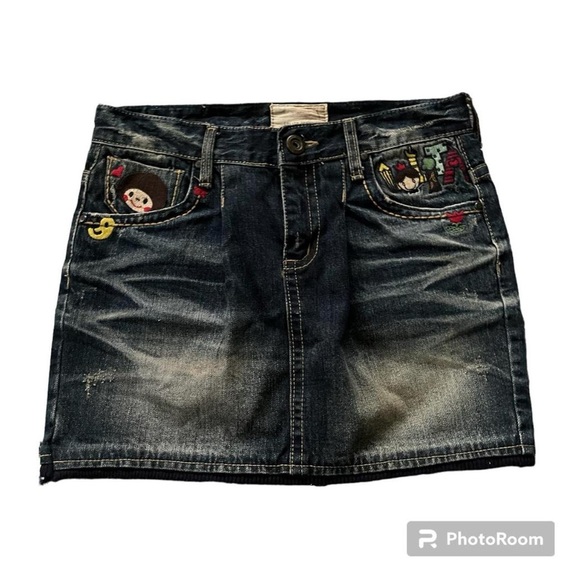 vintage euro/custo lolita mini skirt - Picture 1 of 3